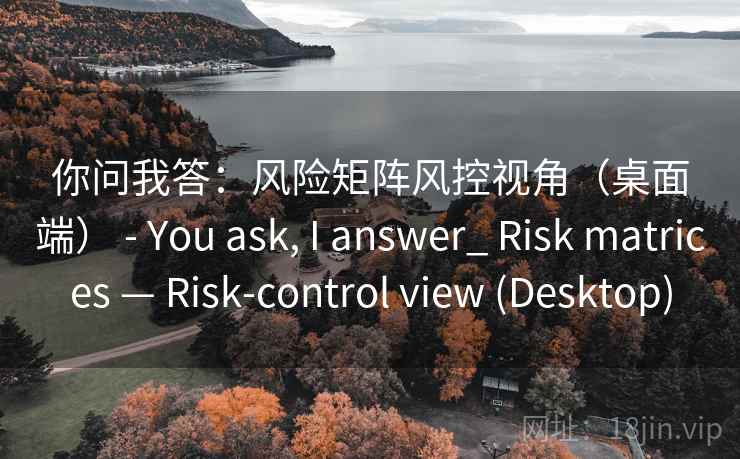 你问我答：风险矩阵风控视角（桌面端） - You ask, I answer_ Risk matrices — Risk-control view (Desktop)  第2张
